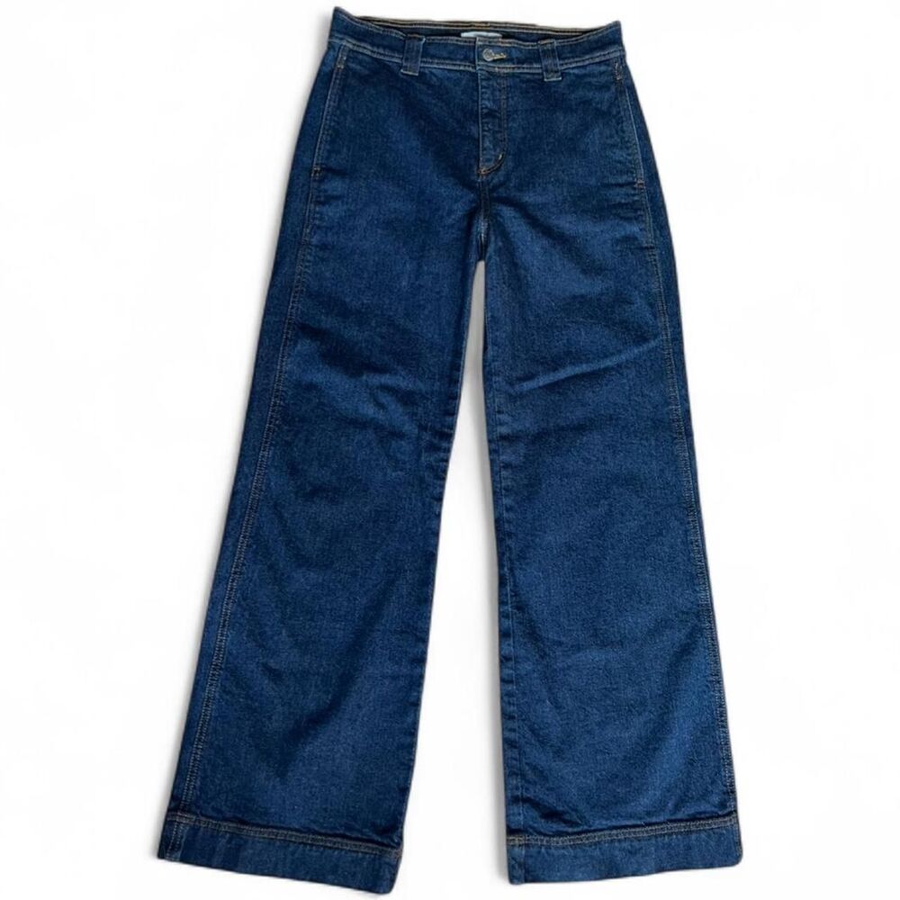 Loft Dark Wash Wide Leg Women's Blue Jeans. size 26/2.